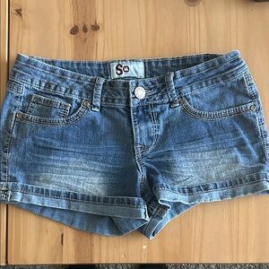 SO Size 7 Women's Blue Jean Shorts